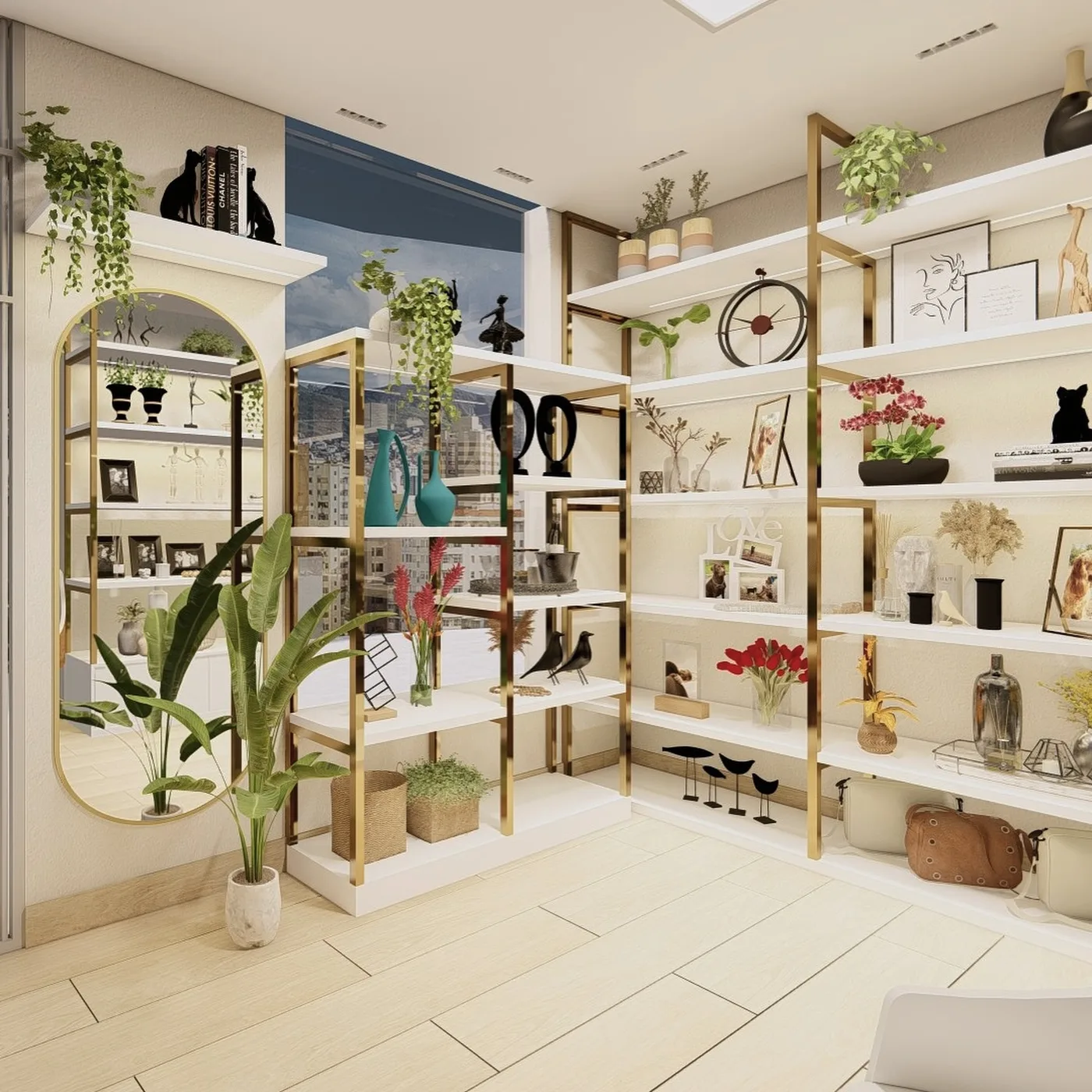 Loja boutique projetada
