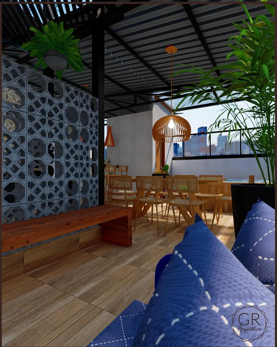 Varanda gourmet com vista